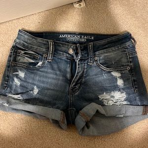 Ripped American eagle Jean shorts